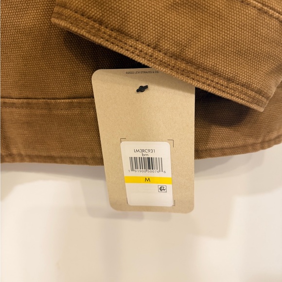 New Levi’s jacket Men's Cotton Canvas Zip-Front Utility Size M New with tag - Picture 9 of 14